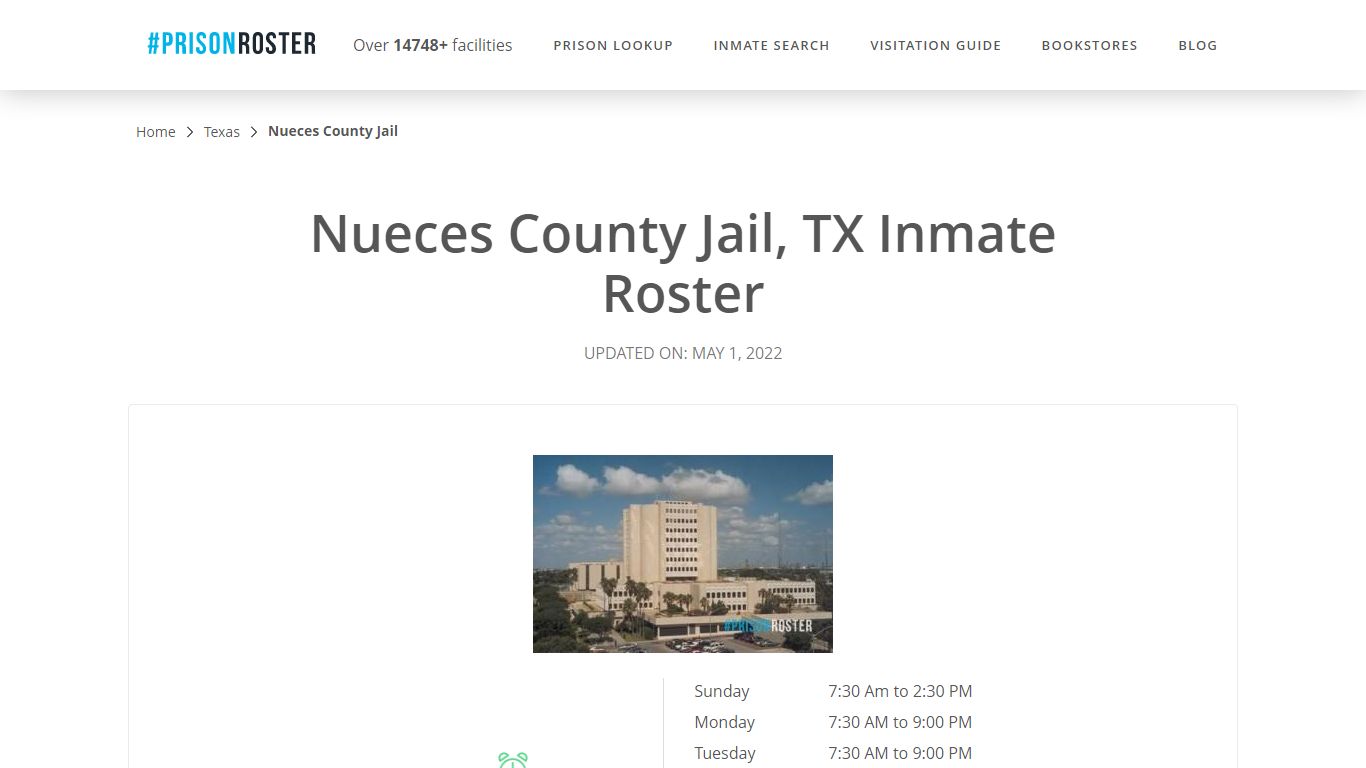 Nueces County Jail, TX Inmate Roster - Inmate Locator